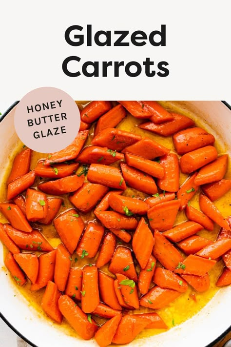 Easy Glazed Carrots How To Cook Carrots On The Stove, Easy Glazed Carrots, Honey Butter Glaze, Healthy Mashed Potatoes, Broccoli Salad With Cranberries, Glazed Carrots Recipe, Honey Glazed Carrots, Butter Glaze, Food Substitutions