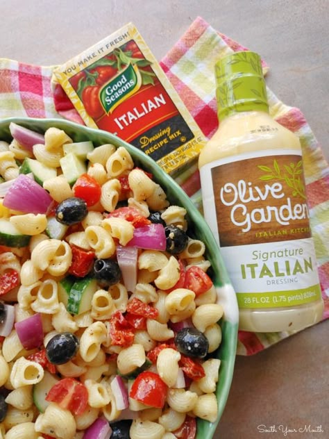 Overnight Pasta Salad | Absolutely THE BEST pasta salad recipe made by mixing hot, cooked pasta with prepared Italian dressing AND dry Italian dressing seasoning mix to marinate overnight. Pasta Salad Recipes With Italian Dressing Spaghetti, Pioneer Woman Italian Pasta Salad, Pasta Salad Using Olive Garden Italian Dressing, Dry Pasta Salad, 12 Tomatoes Layered Pasta Salad, Best Italian Dressing For Pasta Salad, Midwest Pasta Salad, Walmart Pasta Salad, Suddenly Pasta Salad Recipe Classic