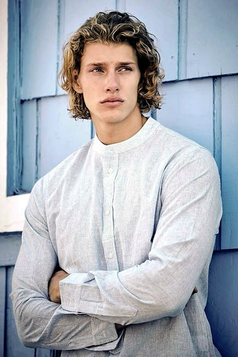 Chuck Bilgrien Chuck Bilgrien, Long Curly Hair Men, Cute Blonde Guys, Male Models Poses, D Images, Blonde Guys, Curly Hair Men, Long Curly Hair, Poses For Men