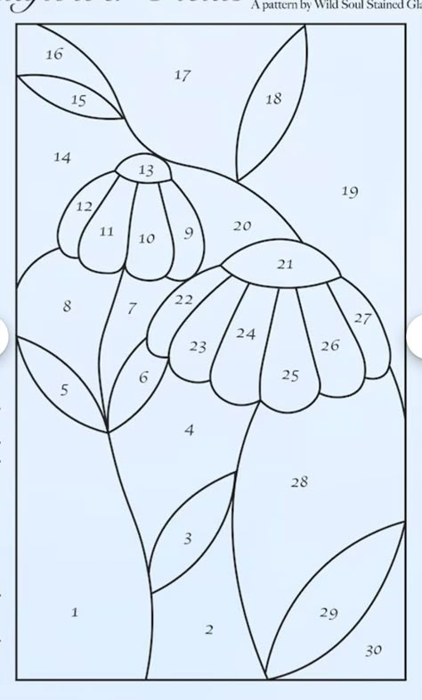 Stained Glass Designs Templates Flowers, Daisy Stained Glass Patterns, Free Mosaic Patterns, Diy Stained Glass Window, Spectrum Glass, Stained Glass Quilt, Stained Glass Patterns Free, Fused Glass Artwork, Stained Glass Pattern