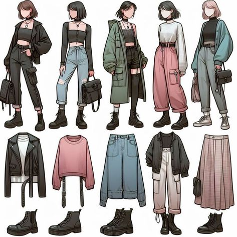 Art Outfits - Dress design sketches Teen fashion outfits Fashion inspiration design Pastel goth outfits Fashion Saree wearing styles Cute Arcade Outfits, Artist Look Outfit, Art Girl Outfit, Tomboy Outfit Ideas, Pastel Goth Outfits, Saree Wearing Styles, Saree Wearing, Art Outfits, Fandom Outfits