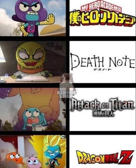 Meme Chat, Anime Funny Moments, Amazing World Of Gumball, World Of Gumball, Boku No Hero Academia Funny, Anime Jokes, Anime Memes Funny, Dessin Adorable, Very Funny Pictures