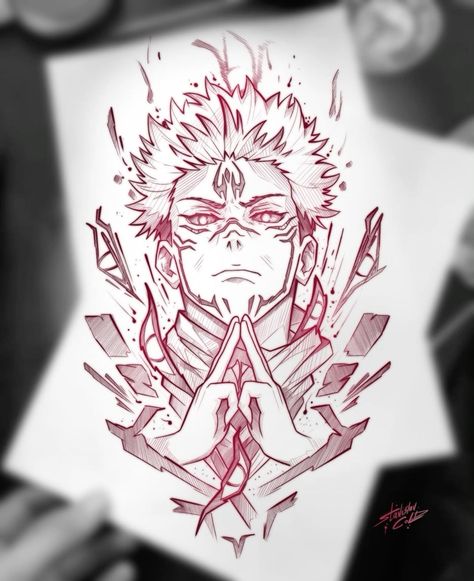 Sukuna Back Tattoo, Jujutsu Kaisen Tattoo Ideas Sukuna, Jujitsu Kaisen Tattoo Designs, Jujutsu Kaisen Sukuna Drawing, Jujutsu Kaisen Sukuna Tattoo, Sukuna Tattoo Ideas, Jujutsu Kaisen Tattoo Ideas, Sukuna Tattoo, Gojo Tattoo