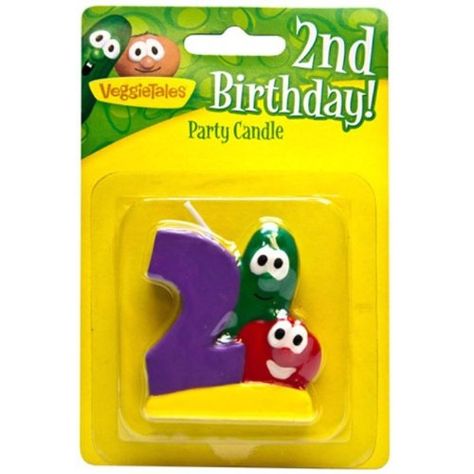 Larry Veggie Tales, Veggie Tales Birthday Party, Veggie Tales Birthday, Veggie Tales Party, Bob The Tomato, Diy Kids Party, Number Candles Birthday, 2 Candle, Veggie Tales