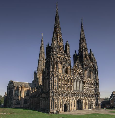 List of cathedrals in England and Wales - Wikipedia Lichfield Cathedral, Uk Tourist Attractions, Gothic Cathedral, Holiday Places, Cathedral Church, Gothic Architecture, Wales England, Cologne Cathedral, Travel Dreams