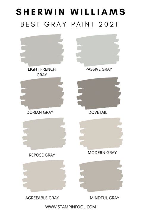 Best Paint Colors Sherwin Williams, Grey Farmhouse Paint Colors, Light Gray Color Paint, Sherwin Williams Paint Colors 2023 Gray, Sherwin William Grey Paint Colors, Country Gray Paint, 2023 Grey Paint Colors, Farmhouse Grey Paint Colors, Wherein Williams Grey Paint