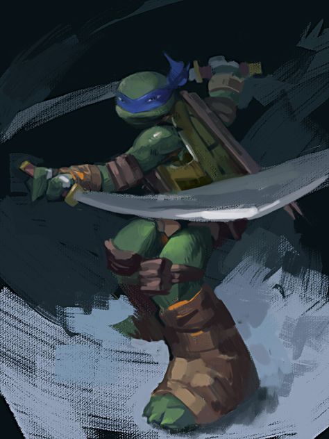 Tmnt Wallpaper, Cowabunga Dude, Tmnt Characters, Tmnt Leo, Leonardo Tmnt, Usagi Yojimbo, Teenage Mutant Ninja Turtles Art, Ninja Turtles Artwork, Cartoon As Anime