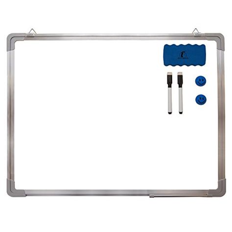 Whiteboard Set  Dry Erase Board 24 x 18   1 Magnetic Dry Eraser 2 Dryerase Black Marker Pens And 2 Magnets  Small White Hanging Message Scoreboard For Home Office School 24x18 Landscape >>> Click image for more details. (Note:Amazon affiliate link) Sheet Metal Roofing, Whiteboard Eraser, Magnetic White Board, Tear Off, Plastic Film, Memo Board, Dry Erase Board, Business Presentation, Teaching Materials