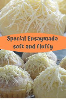 Ensaymada Recipe Soft, Fluffy Ensaymada Recipe, Breakfast Filipino, Dessert Filipino, Pinoy Kakanin, Filipino Bread Recipe, Pagkaing Pinoy, Ensaymada Recipe, Yema Cake