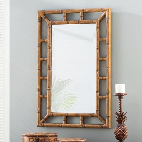 Bamboo Frames Picture, Bamboo Full Length Mirror, Bamboo Mirror Frame, Jungle Themed Room, Whicker Mirror, Bamboo Frames, Bamboo Decor, Bamboo Mirror, Brown Wall