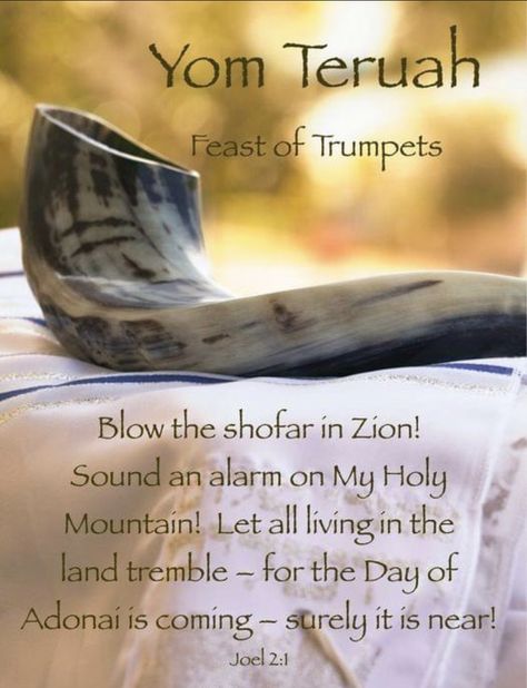 Tom Teruah, Feast Of Trumpets, Yom Teruah, Jewish Feasts, Biblical Feasts, Shabbat Shalom Images, Feasts Of The Lord, Messianic Judaism, Messianic Jewish