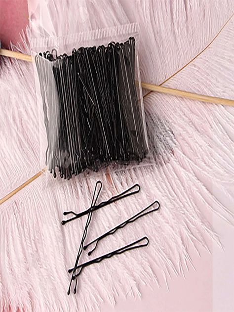 50pcs Solid Bobby Pin | SHEIN EUR Bridal Hair Tiara, Metal Hair Accessories, Black Wavy Hair, Bobby Pin Hairstyles, Tiara Hairstyles, Bridal Hair Jewelry, Pearl Hair Pins, Bobby Pin, Wedding Hair Pins