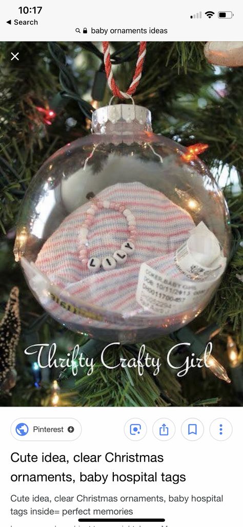 Diy Baby 1st Christmas Ornament, Prepping For Pregnancy, Hospital Bracelet, Baby Sonogram, Kids Christmas Ideas, Christmas Picture Ideas, Clear Christmas Ornaments, Baby's 1st Christmas Ornament, Clear Ornaments