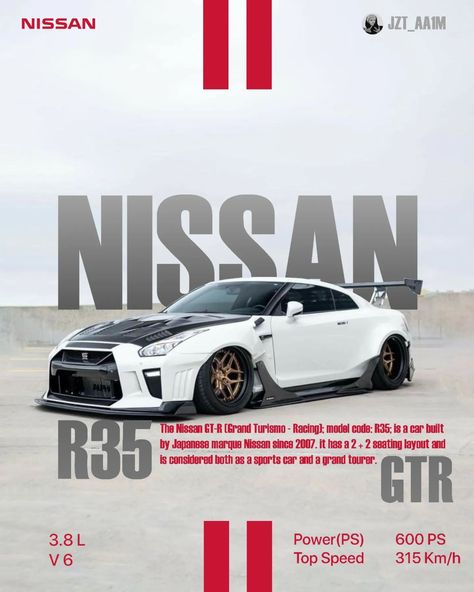 jzt_aa1m Poster design by @jzt_aa1m • • • • |• Follow @jzt_aa1m for more posters like this! • • #carposter #instagram #gtrr35 #nissan #r35 #cars #graphicdesign #gtr #wallart Gtr Poster, Nissan R35, Nissan Gtr R35, Gtr R35, Nissan Gtr, Car Posters, Nissan Skyline, Nissan, Poster Design