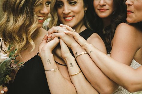 Squad Tattoos, Eclectic Boho Wedding, Tattoos Photo, Flower House, Eclectic Boho, Matching Tattoo, Bride Squad, Boho Eclectic, Las Vegas Weddings