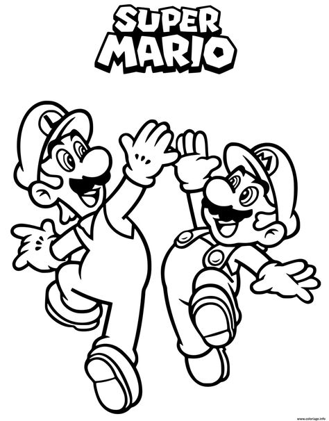 Print out these free coloring pages and have some fun with your kids. They'll love coloring the famous Mario and Luigi brothers as they clap their hands in excitement.

#mario #luigi #marioandluigi #nintendo #coloringpages #kids Mario And Luigi Coloring Pages, Luigi Coloring Pages, Clapping Hands, Beautiful Coloring Pages, Mario Coloring Pages, Printable Christmas Coloring Pages, Paw Patrol Coloring, Paw Patrol Coloring Pages, Fun Adventures