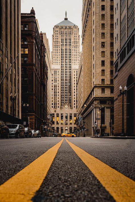 buildings, architecture, city, road, marking, HD mobile wallpaper Pedestrian Lane, Chicago Board Of Trade, Cute Background For Zepeto, Brown Concrete, New York Buildings, Concrete Buildings, Architecture City, Building Photography, Retro Photography