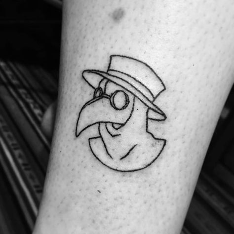 Plague Doctor Tattoo Simple, Plague Doctor Mask Tattoo, Plague Mask Tattoo, Skull Tattoo Drawing, Drawing Doctor, Plague Doctor Tattoo, Respect Tattoo, Dr Tattoo, Doctor Tattoo