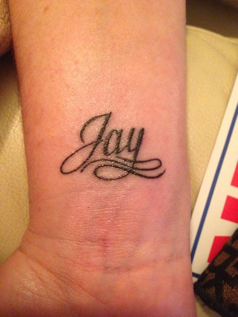 Jay Jay Name Tattoo, Jay Name, Jay Tattoo, Name Tattoo, Name Tattoos, Heart Tattoo, Infinity Tattoo, Fish Tattoos, Jesus Fish Tattoo