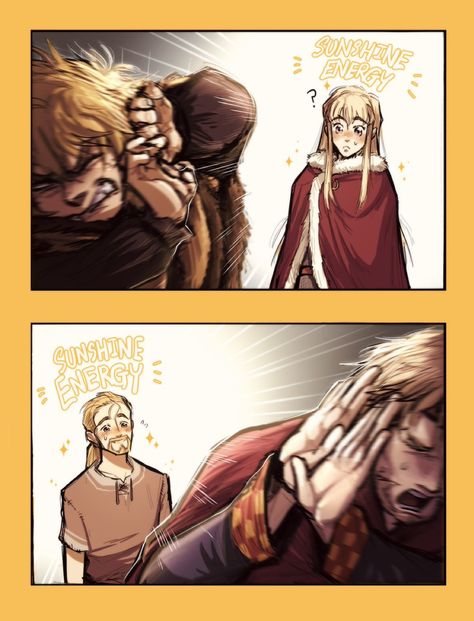 Saga Comic Art, Thorfinn X Einer, Vinland Saga Funny, Canute X Thorfinn, Thorfinn And Canute, Vinland Saga Art, Vinland Saga Fanart, Vinland Saga Canute, Vinland Saga Poster