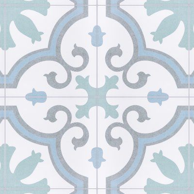 EliteTile Matteo 9.75" x 9.75" Porcelain Field Tile in Aqua Patterned Wall, Historic Renovation, Matte Tile, Merola Tile, Tile Saw, Porcelain Floor, Natural Stone Tile, Porcelain Flooring, Cement Tile