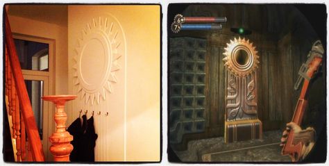 Bioshock Decor, Bioshock, Theme Ideas, Coat Hanger, Bedroom Ideas, Lighted Bathroom Mirror, House Ideas, Decorating Ideas, Bathroom Mirror