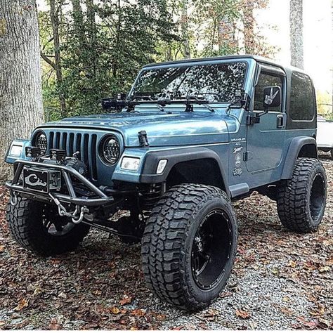 Auto Jeep, Cj Jeep, Badass Jeep, Blue Jeep, Tj Wrangler, Wrangler Jeep, Jeep Cj7, Lifted Jeep, Jeep Wrangler Yj