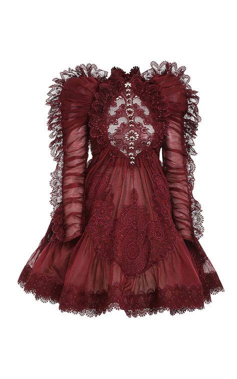 Kaleidoscope Doily Linen-Silk Mini Dress by ZIMMERMANN for Preorder on Moda Operandi Celebration Decorations, Edgy Glam, Witch Outfit, Zimmermann Dress, Women Formals, Summer Color, Soft Summer, Silk Mini Dress, Feminine Dress