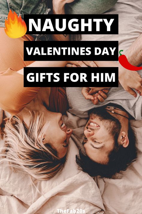 Naughty Valentines day gifts for him with couple laughing in bed Spicy Valentines Gift For Boyfriend, Hot Gift Ideas For Boyfriend, Valentine Gifts For Him Boyfriends, Valentines Idea For Husband, Cute Vday Gifts For Him, Valentine Gifts For Husband Diy, Valentines Husband Ideas, Valentines For Boyfriend Ideas, Valentine Gift Husband