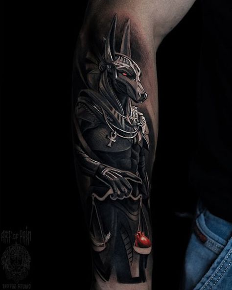 Anubis Cover Up Tattoo, Anubis Leg Tattoo, Anubis Tattoo Design, Arm Sleeve Tattoo For Men, Tattoos Egyptian, Sleeve Tattoo For Men, Arm Cover Up Tattoos, Half Sleeve Tattoos Sketches, Tattoo Half Sleeve