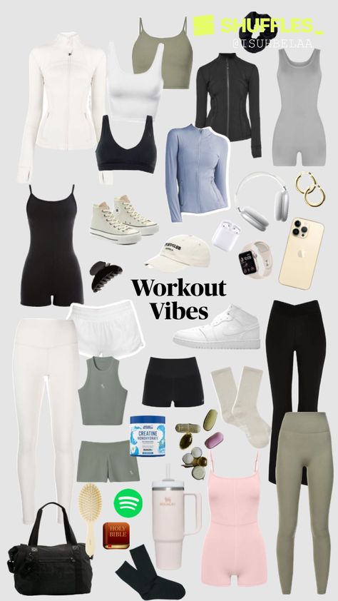 #workout #workoutoutfit #workoutfit #wishlist #vanillagirlwishlist #vanillagirl #cleangirl #cleangirlasethetic #christiangirl Spring Gym Outfits, Gym Bag Essentials Women, Workout Outfits Aesthetic, Workout Outfits Winter, Gym Bag Essentials, Gymwear Outfits, Working Out Outfits, Cute Workout Outfits, Gym Workout Outfits