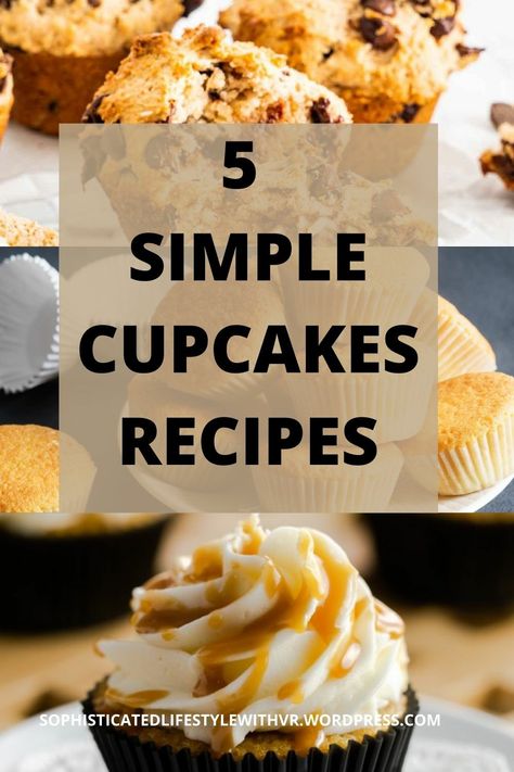 You can makev5 different easy and delicious cupcakes with just 1 batter recipe!! Check it out Easy Fast Cupcake Recipes, Plain Cupcake Recipe, One Batter Different Cupcakes, 7up Cupcake Recipe, Basic Cupcake Flavors, Easy Vanilla Cupcakes With Oil, Basic Cupcake Recipe, Easy Vanilla Frosting, Vanilla Muffins