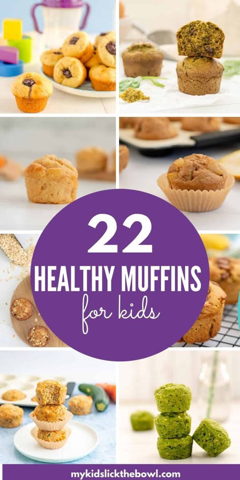 22 Easy healthy muffin recipes for kids. Low in sugar they are all great for the lunchbox or for a healthy snack #muffins #kidssnack #kidsfood Healthy Muffin Recipes For Kids, Muffin Recipes For Kids, Healthy Toddler Muffins, Easy Healthy Muffins, Muffins For Kids, Kid Muffins, Healthy Cupcake Recipes, Low Sugar Muffins, Healthy Muffins For Kids