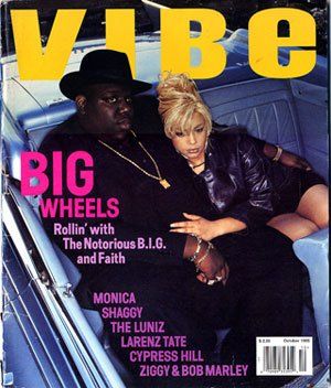 Biggie and Faith Vibe Magazine Covers, Vibe Magazine, Faith Evans, Black Magazine, 90s Rap, 90s Hip Hop Fashion, Biggie Smalls, Notorious Big, 90s Music