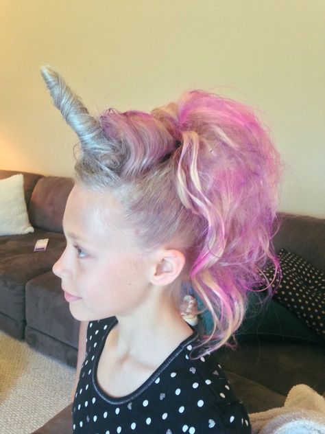 18 Crazy Hair Day Ideas For Girls & Boys Crazy Hair Day Ideas, My Little Pony Hair, Short Hair For Kids, Wacky Hair Days, Crazy Hair Day, Unicorn Costume, Wacky Hair, Crazy Hair Day At School, Audi S5