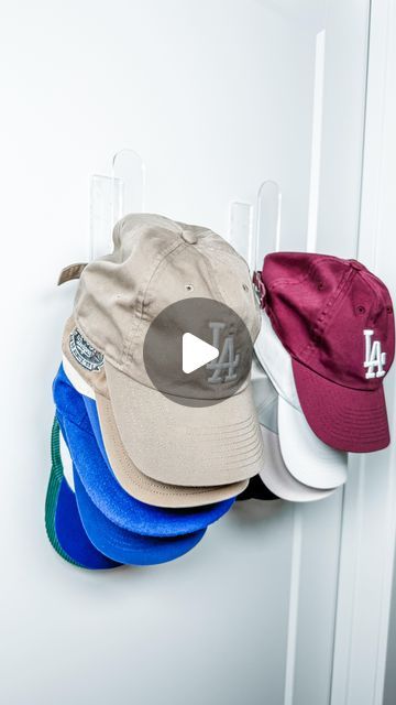 Jeanette Colley on Instagram: "Use “Hat Hooks” and we will DM you the 🔗 to 🛒 this video 🔗🧢✨

These adhesive hat hooks make it so easy to store your hats! We love the clear aesthetic look that make them almost invisible when not in use.

Finally a spot for all of those hats! Great for kids rooms, entryways, coat closets, mud rooms & more! 

Unfortunately, if you’re not following us IG will sometimes not allow our message to reach you. If that happens you’re always welcome to use the convenient link in our bi0 under- As Seen on IG & TikTok. 

#neatlyembellished #professionalorganizer #homeorganizer #homeorganizing #organization #organizingideas #organizingtips #organizinghacks #organizedhome #organizedmom #organizedlife #amazon #amazonmusthaves #amazonfavorites #amazonfinds #amazonfaves Modern Mediterranean Farmhouse, Hat Storage Ideas, Coat Closets, Mediterranean Farmhouse, Clear Aesthetic, Lakeside House, Simply Organized, Mud Rooms, Modern Mediterranean