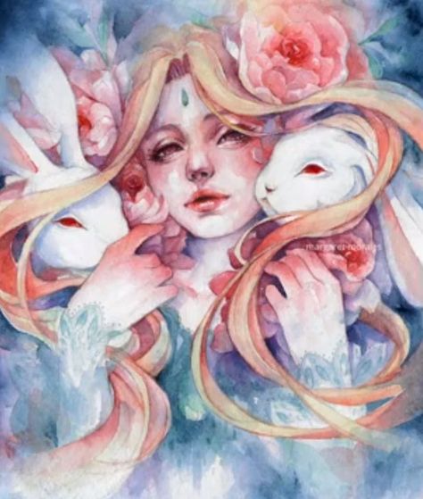 Artwork by Margaret Morales Margaret Morales, Last Unicorn, The Last Unicorn, Watercolor Artists, Arte Inspo, Arte Fantasy, Art And Illustration, Watercolor Artist, Watercolor Illustration