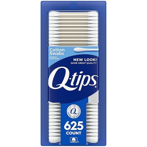 Q-tips Cotton Swabs For Hygiene and Beauty Care Original Cotton Swab Made With 100% Cotton 625 Count Baby Hygiene, Ear Cleaner, Cotton Swabs, Cotton Buds, Q Tip, Cotton Swab, Emergency Kit, Personal Hygiene, Beauty Tool