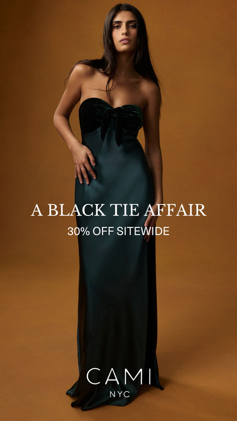 Dress up this holiday season in CAMI. The Black Friday Event is ON. Modern Bridal Gowns, Silk Sleepwear, Cami Nyc, Black Tie Affair, Camisole Dress, Silk Camisole, Modern Bridal, Black Tie, Simple Outfits