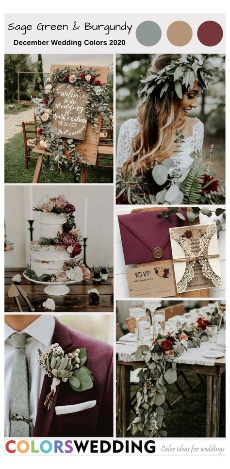 Burgundy Sage Black Wedding, Burgundy Neutral Wedding, Sage Maroon Wedding, Burgundy Greenery Wedding, Sage And Maroon Wedding Colors, Eucalyptus And Burgundy Wedding, Sage Green And Burgundy Wedding Theme, Olive And Burgundy Wedding, Sage Green Burgundy Wedding