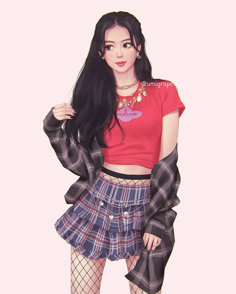 (16) ふなこ🐟 (@huna0411) / Twitter Jisoo Fanart, Blackpink Photos, Black Pink Kpop, Blackpink Fashion, Kpop Outfits, Blackpink Jisoo, These Girls, Fashion Sketches, How To Look Pretty