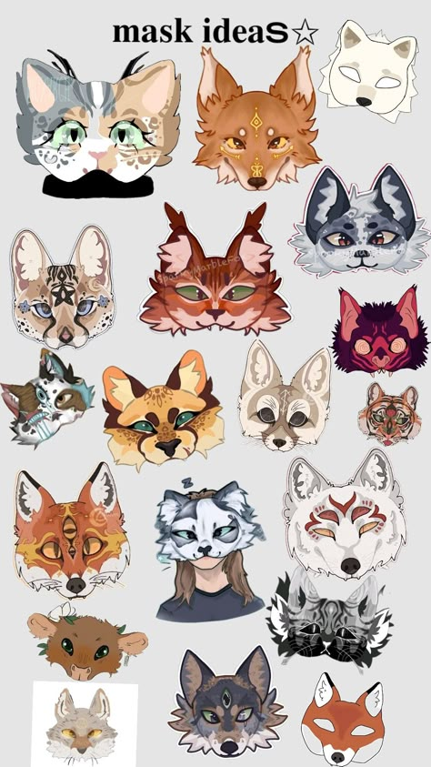 Bobcat Therian Mask, Black Therian Mask Ideas, Arctic Fox Therian Mask, Therian Mask Ideas Free To Use, Animal Mask Ideas, Therian Mask Ideas Free To Use Drawing, Therian Mask Idea, Felt Animal Masks Diy, Cat Mask Ideas