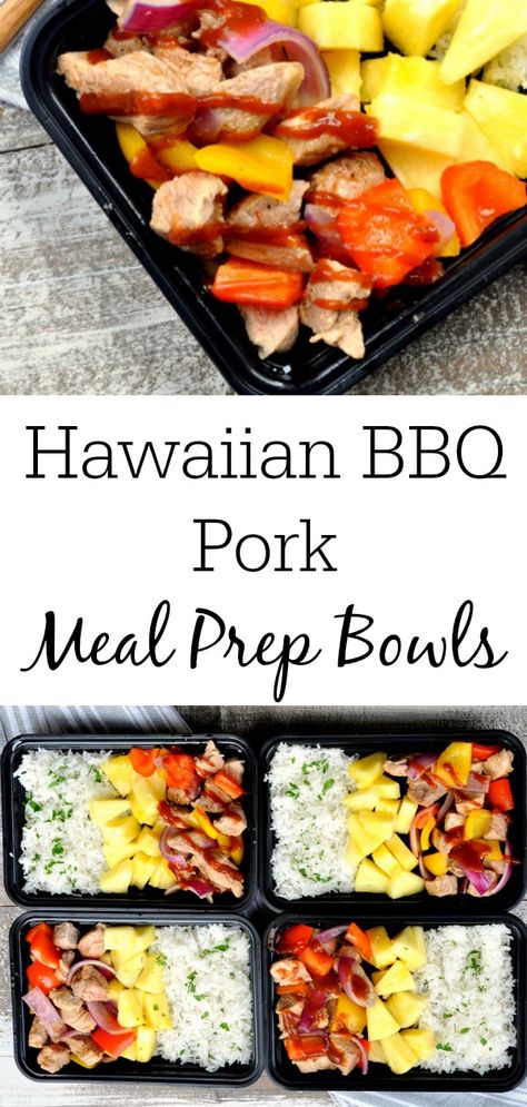 Hawaiian Bbq Pork, Pork Meal Prep, Health Bowls, Suburban Kitchen, Paleo Breakfast Easy, Fitness Meal Prep, Healthy Pork, Paleo Meal Prep, Hawaiian Bbq