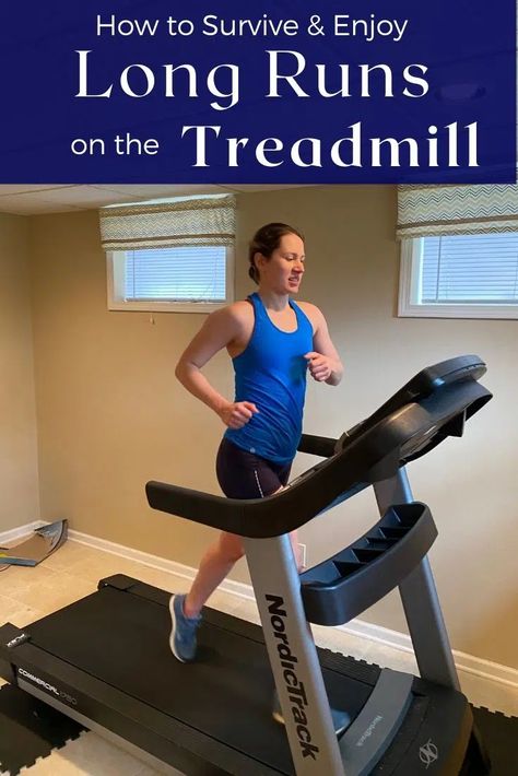 How to Survive and Enjoy Treadmill Long Runs in Winter Treadmill Long Run Workout, Build Endurance Running Treadmill Workouts, 6 Mile Treadmill Workout, Tempo Run Workout, How To Build Endurance, Two A Day Workouts, 30 Minute Treadmill Workout, Running Treadmill Workout, Workouts For Runners