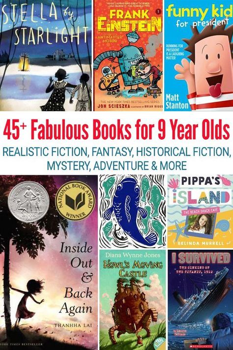 45+ Books for 9 Year Olds: Chapter Books for Fourth Graders #kidsbooks #fourthgrade #elementary #primary #booksforkids 4th Grade Chapter Books, Chapter Books For 4th Grade, Books For 4th Graders, 4th Grade Books, 3rd Grade Books, Realistic Fiction, Read Aloud Books, Bedtime Story, Story Books