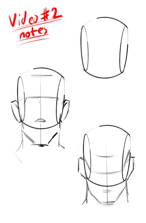 Male Face Reference Drawing Front View, Front Face Reference Drawing, Face Guidelines Drawing, Head Structure Drawing, Profile Drawing, Drawing Tutorial Face, Face Drawing Reference, Manga Drawing Tutorials, 얼굴 그리기