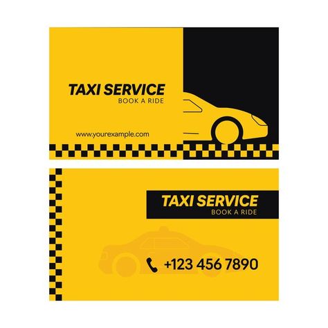 Taxi Business Card, Logo Taxi, Transport Business, Taxi Business, Service Business Card, Business Card Set, Card Printing, Service Business, Card Business