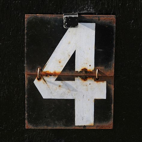 4th down metal...lookout!!! Cricket Scoreboard, Number Four, Divergent Series, Number 4, Divergent, Letters And Numbers, Typography Design, Hand Lettering, Patina