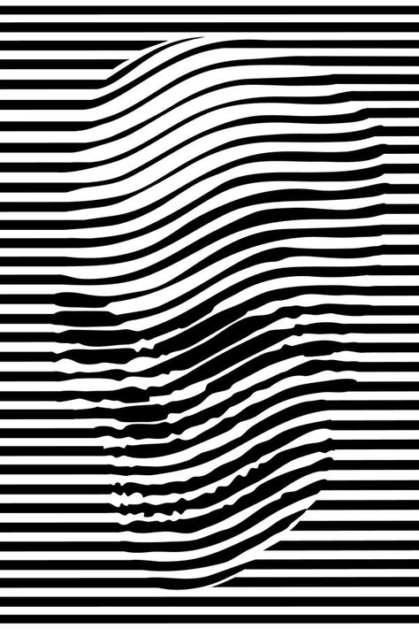 Noah Scalin: Skulledelic - Imgur Optical Art, Optical Illusions Art, Design Movements, Illusion Art, Skull And Bones, Op Art, Skull Art, Optical Illusions, Line Art