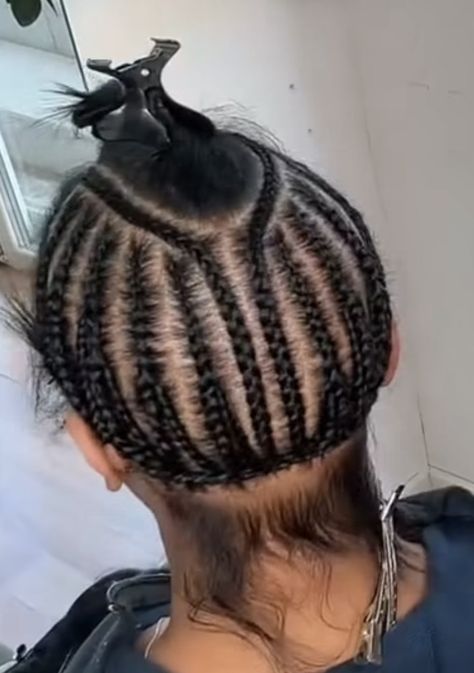 Upart Wig Braid Pattern, Flat Braid Down For Wig, U Part Wig Braid Pattern, Sew In Braids Pattern, See In Braid Pattern Sew Ins, Braid Pattern For Sew In, Braid Down For Sew In Weave, Side Part Sew In Braid Pattern, Sew In Braid Pattern With Leave Out